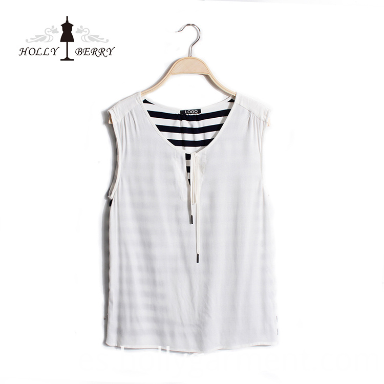 Chaleco de mujer con cuello redondo Crew Neck Women Vest